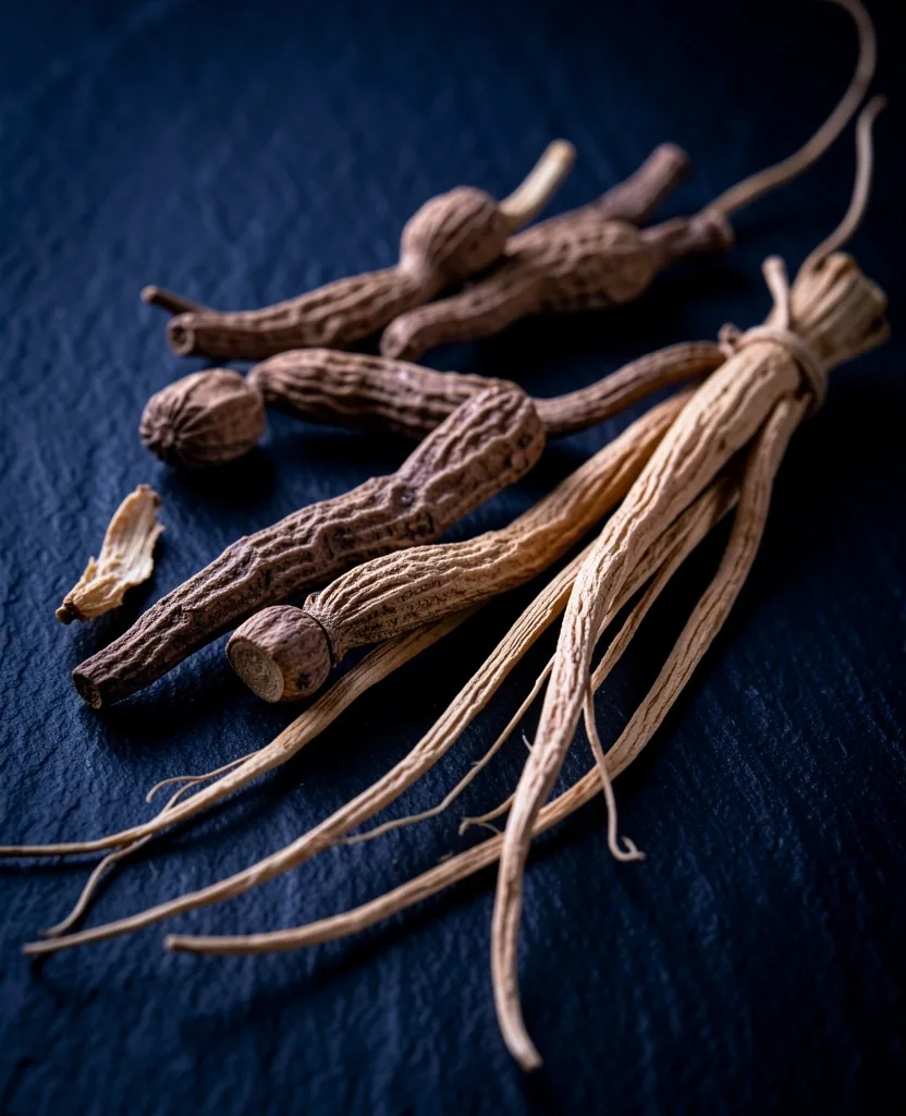 Botanical supplement ingredients in macro detail